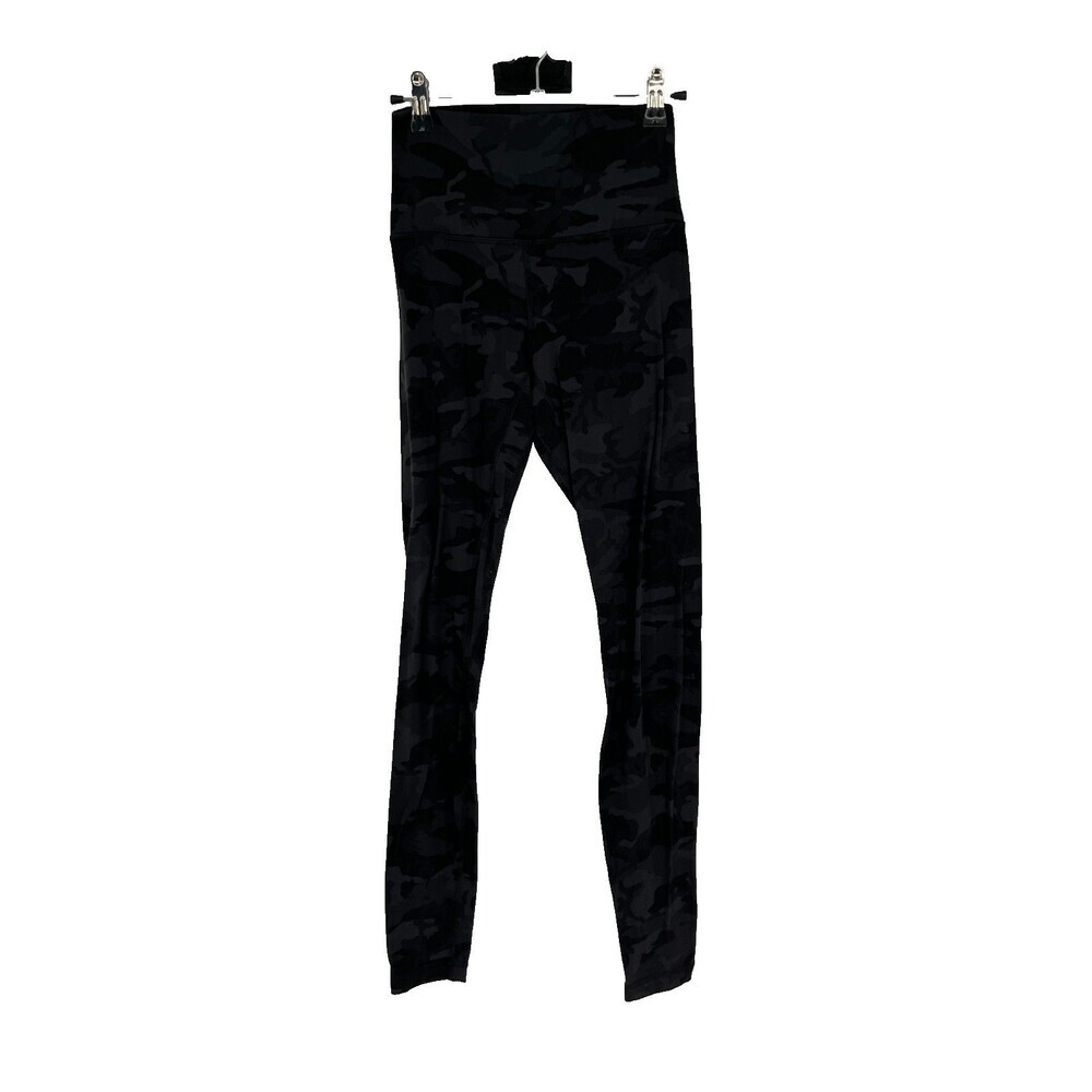 Lululemon Pants Women's Size 2 Black Camo Athletic Exercise